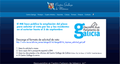 Desktop Screenshot of centrogallegodemexico.org